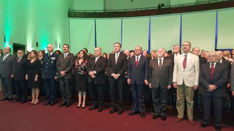 Autoridades presentes no evento