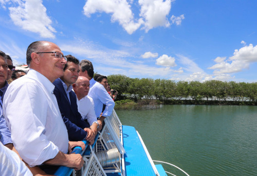 Governador dá início às obras de ampliação do Canal de Nova Avanhandava.