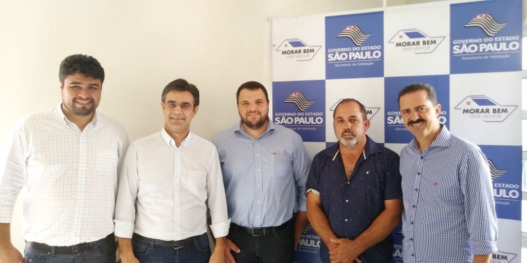 Prefeito Dinho com Rodrigo Garcia e Itamar Borges