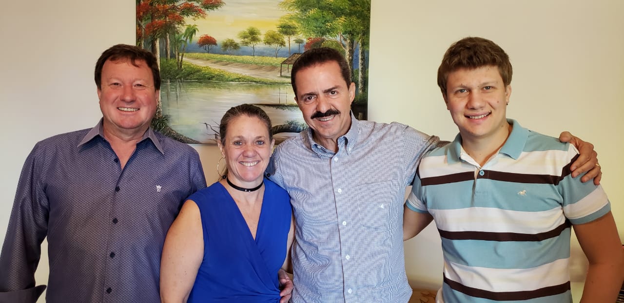 Trentim recebe deputado Itamar Borges em Santa Lúcia